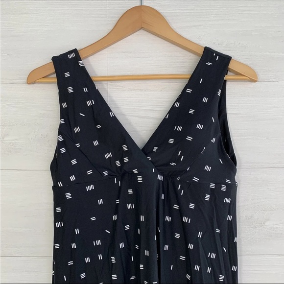 Carve Designs Black & White Hatch Print UPF 50+ 83% Nylon Active/Swim Dress Xl - Picture 5 of 14